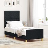vidaXL postelja črna 80x200 cm tkanina, (22051622) | Shoptok.si