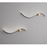 Nova Luce Mat crna LED zidna lampa aluminijska Kima – | shoptok.hr