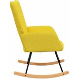  Stolica za ljuljanje od tkanine boja senfa | shoptok.hr