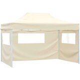 Šator za svadbe - šator za zabave Krema 291 x 431 x 315 cm Oxford tkanina - Krema s dvije bočne zidove Da | shoptok.hr