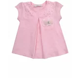 FASARDI Girls' blouse with bow, light pink
