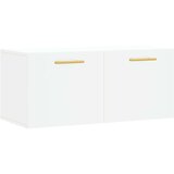 vidaXL Stenska omarica bela 80x36,5x35 cm inženirski les | Shoptok.si