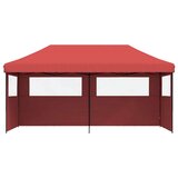 Šator za svadbe - šator za zabave Tamno crvena 292 x 580 x 315 cm Oxford tkanina - Tamno crvena s dvije bočne zidove Da | shoptok.hr