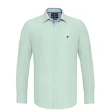 DENIM CULTURE Košulja 'Dexter' mornarsko plava / zelena / bijela