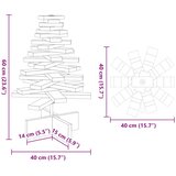  Drveno božićno drvce za ukrašavanje bijelo 60 cm puno drvo Bor | shoptok.hr