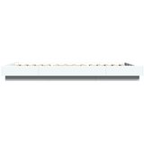  Okvir za krevet s LED svjetlima bijeli 100 x 200 cm drveni | shoptok.hr