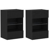  Set TV komoda 2 pcs Crna 40 x 30 x 60,5 cm Konstruirano drvo | shoptok.hr