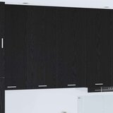 Viseći ormarić s policom Zidne Riga Crni hrast 80 x 31 x 100 cm Viseći ormarić s policom Zidne Riga Crni hrast 80 x 31 x 100 cm Slike