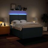 vidaXL Krevet s oprugama i madracem plavi 140x200 cm od tkanine | shoptok.hr