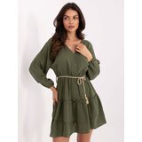 Italy Moda Dress-MI-SK-A5079.27-khaki | Shoptok.si