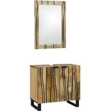  Set namještaja za kupaonicu 2 pcs Smeđa Konstruirano drvo | shoptok.hr