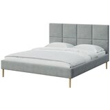 MESONICA Sivi tapecirani bračni krevet s podnicom 160x200 cm Alano – | shoptok.hr