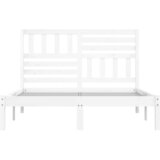  Okvir za krevet od masivne borovine bijeli 120 x 200 cm | shoptok.hr