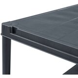 vidaXL Stalak za pohranu crni 100 kg 60 x 30 x 138 cm plastični | shoptok.hr
