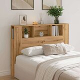 vidaXL Vzglavna omarica artisan hrast 140x18,5x102,5 cm inženirski les | Shoptok.si