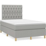  s oprugama i madracem svjetlosivi 120x190 cm od tkanine | shoptok.hr