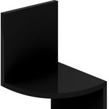  Zidne kutne police sjajne crne 19x19x123 cm konstruirano drvo | shoptok.hr