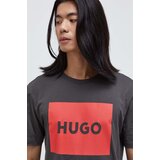 Hugo Bombažna kratka majica siva barva | Shoptok.si