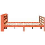  Okvir kreveta bez madraca voštano smeđi 200x200 cm od borovine | shoptok.hr