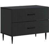  Noćni ormar Crna 62 x 34 5 x 47 5 cm Konstruirano drvo - Crna | shoptok.hr
