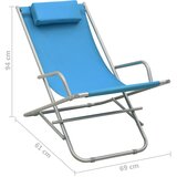  Stolice za ljuljanje 2 kom čelične plave | shoptok.hr