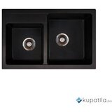  Sudoper crni Xgranit Quadro 2D Plus Metalac Cijene