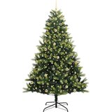 vidaXL Umjetno naplašeno božićno drvce s 300 LED svjetlima 240 cm | shoptok.hr