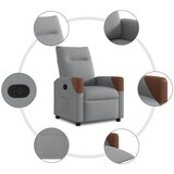  Naslonjač od tkanine svjetlosivi | shoptok.hr
