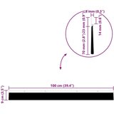 vidaXL Skrbniki za vrata z vijaki 6 pcs Črna 100 cm | Shoptok.si