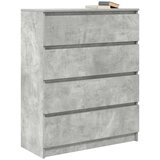  Komoda siva boja betona 80x35x99 cm od konstruiranog drva | shoptok.hr