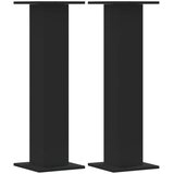  Stalci za zvučnike 2 kom crni 30x30x95 cm konstruirano drvo | Eponuda.ba