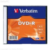  DVD-R VERBATIM 4.7GB 16X MATT SILVER SLIM CASE Cijene