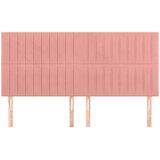  Uzglavlje roza 180x5x118/128 cm baršunasto | shoptok.hr