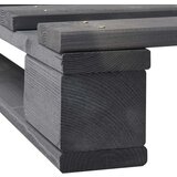  Za krevet od paleta sivi 140 x 200 cm od masivne borovine | shoptok.hr
