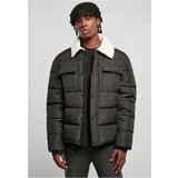 UC Men Sherpa Collar Padded Shirt Jacket black Cene