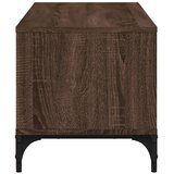 TV ormarić boja hrasta 102x40x41 cm konstruirano drvo i čelik | shoptok.hr