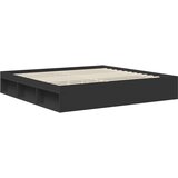  Konstrukcija postelje Črna 200 x 200 cm Masivno borovo les, (5000104013) | Shoptok.si