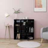 Ormarić za knjige crni 90 x 30 x 90 cm od konstruiranog drva | shoptok.hr