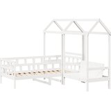  Set dnevnog kreveta s krovom 80x200 cm bijeli borovina | Eponuda.ba