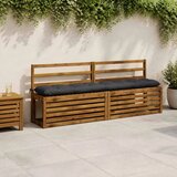  Jastučić za klupu VIANEN 100% poliester Tamno plava - Tamno plava 200 x 30 x 12 cm | shoptok.hr