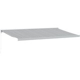 vidaXL Zložljiva tenda antracit in bela 5x3 m blago in aluminij, (21260614) Cene