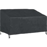 vidaXL Pokrivač za vrtnu klupu Crna 160 x 100 x 61 / 89 cm 210D tkanina | shoptok.hr