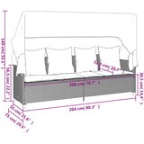  5-dijelni set vrtnih sofa s jastucima poliratan smeđi | shoptok.hr