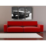  Ručno slikane slike na platnu na platnu POP Art BULLIT 3-dijelna () Cijene