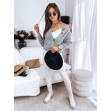 DStreet Sweter damski rozpinany WIKI jasnoszary | Shoptok.si