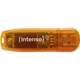 Intenso 64GB Rainbow Line USB 2.0 spominski ključek - Oranžen