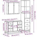 vidaXL 3-dijelni set kupaonskog namještaja boja hrasta drveni | shoptok.hr