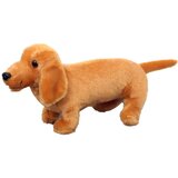  igračka za maženje pas jazavčar 25cm - svjetlo smeđi | shoptok.hr