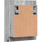  LED kupaonski ormarić s ogledalom boja hrasta 40x12x45cm drveni Siva | shoptok.hr