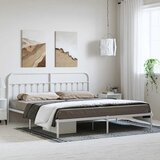  Metalni okvir za krevet s uzglavljem bijeli 183x213 cm | Eponuda.ba